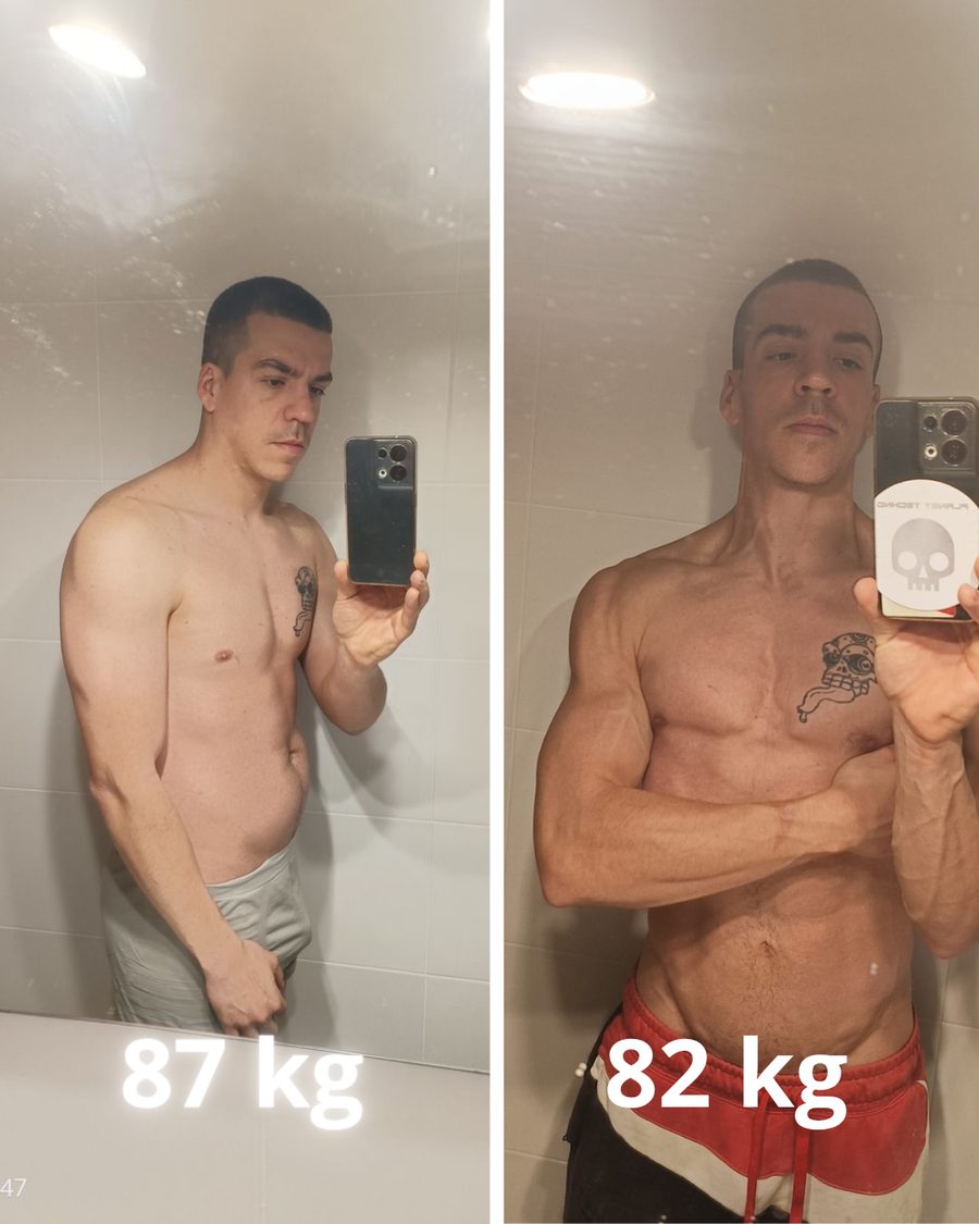 Transformación real de un cliente de Padre Alpha, antes y después